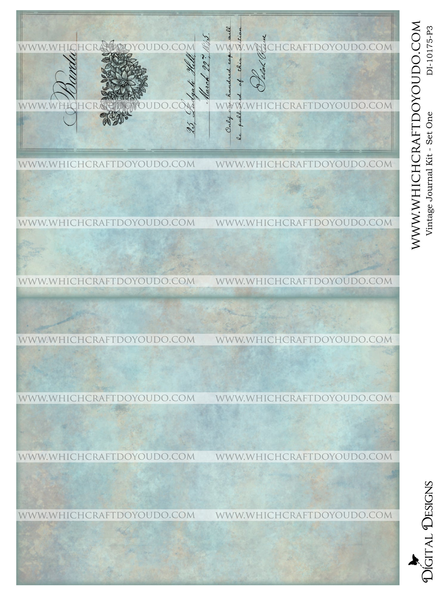 Vintage Journal Kit - Set One - DI-10175 - Digital Download