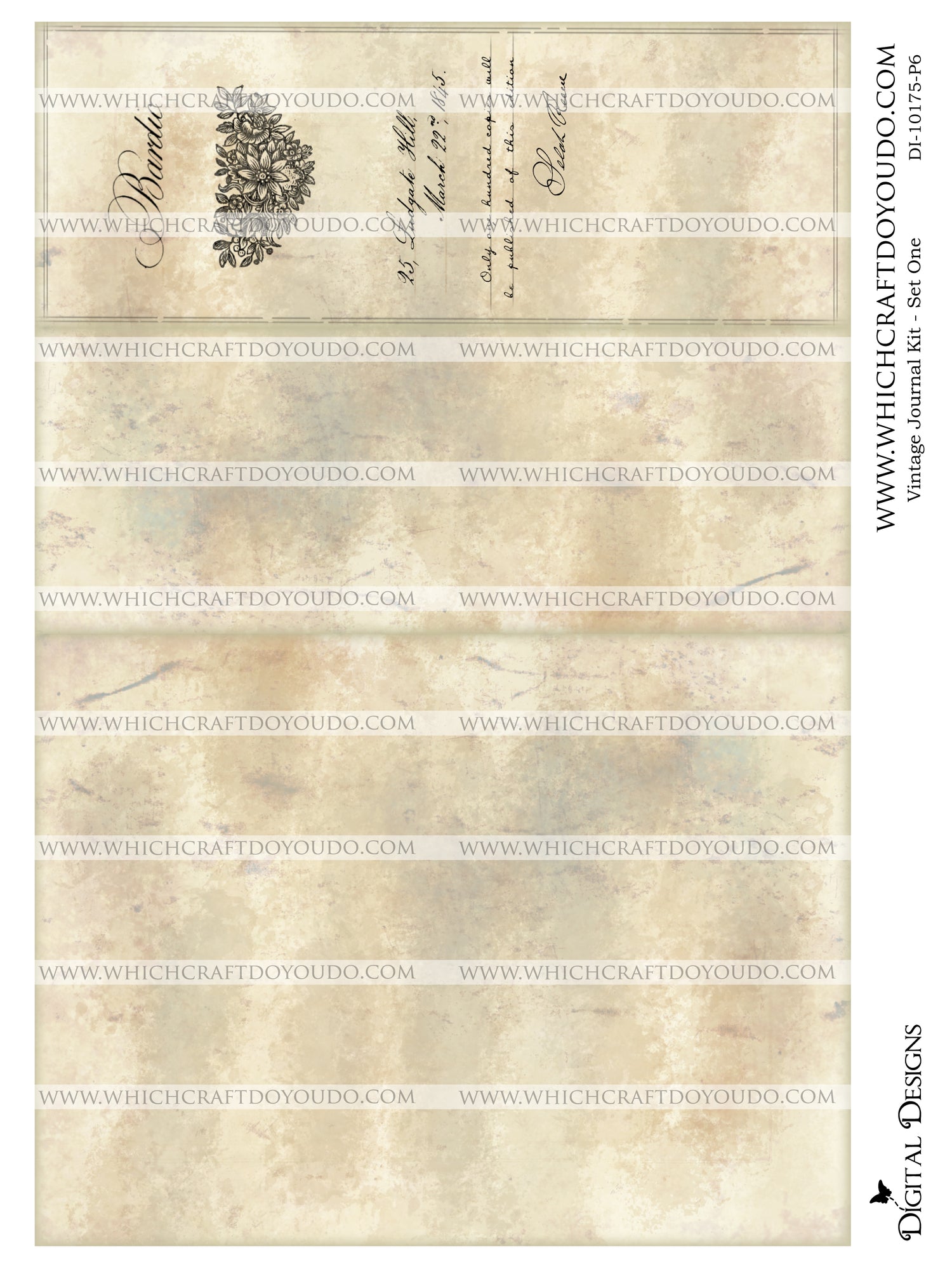 Vintage Journal Kit - Set One - DI-10175 - Digital Download