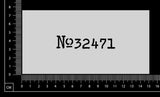 Vintage Numbers - A - No32471 - Stencil - 75mm x 150mm