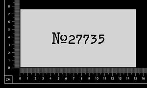 Vintage Numbers - B - No27735 - Stencil - 75mm x 150mm