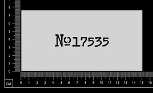 Vintage Numbers - C - No17535 - Stencil - 75mm x 150mm