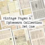 Vintage Pages & Ephemera Collection - Set One - DI-10172 - Digital Download