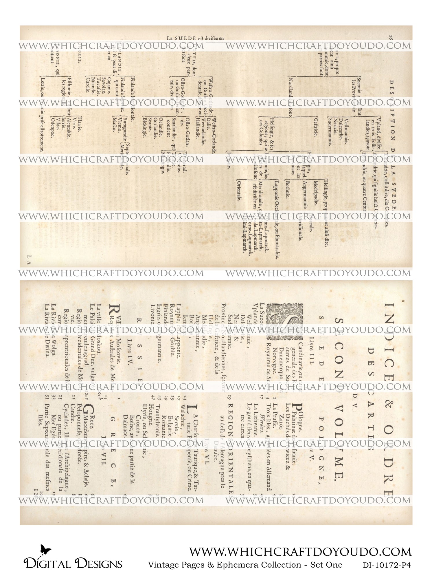 Vintage Pages & Ephemera Collection - Set One - DI-10172 - Digital Download