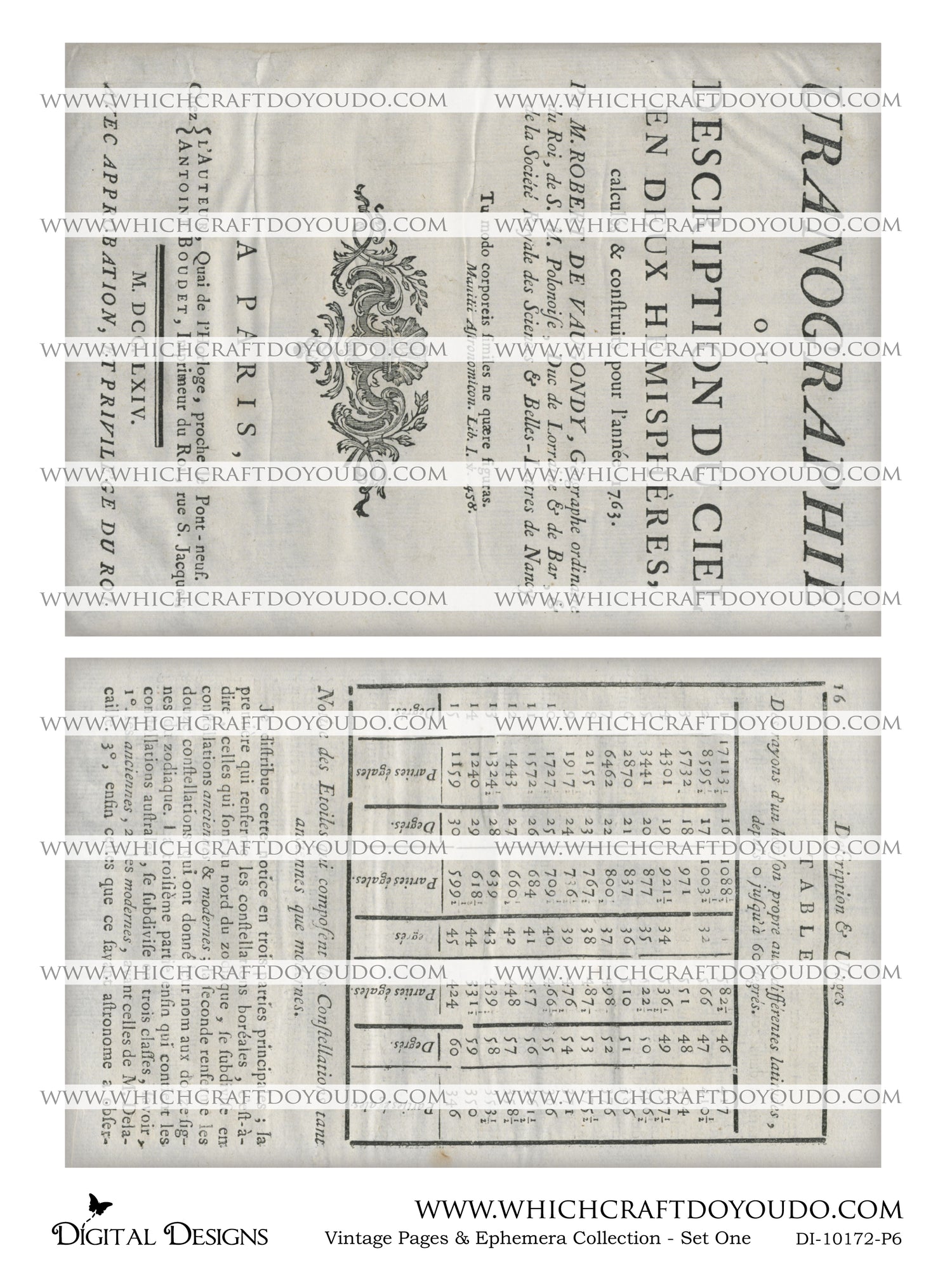 Vintage Pages & Ephemera Collection - Set One - DI-10172 - Digital Download