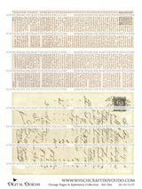 Vintage Pages & Ephemera Collection - Set One - DI-10172 - Digital Download