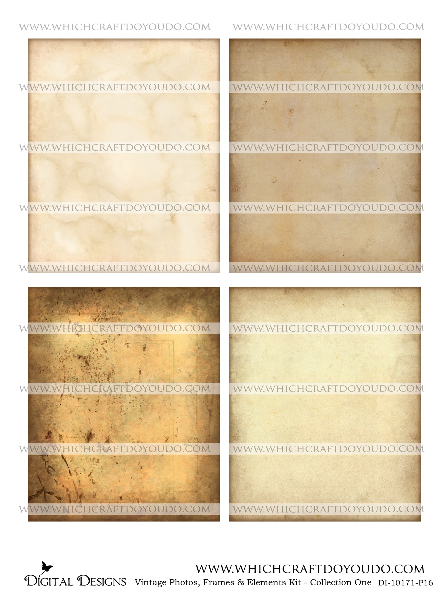 Vintage Photos, Frames & Elements Kit - Collection One - DI-10171 - Digital Download