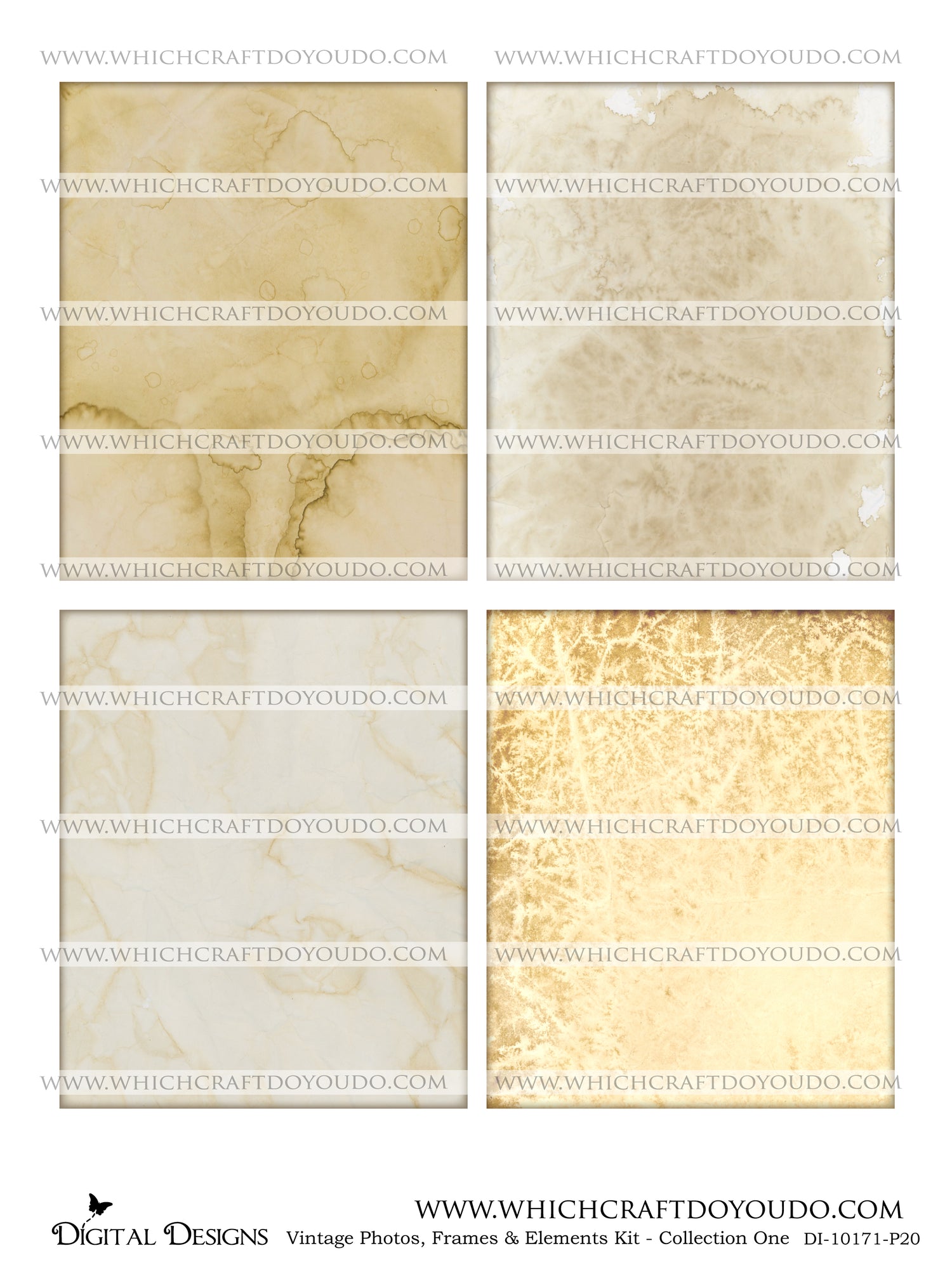 Vintage Photos, Frames & Elements Kit - Collection One - DI-10171 - Digital Download