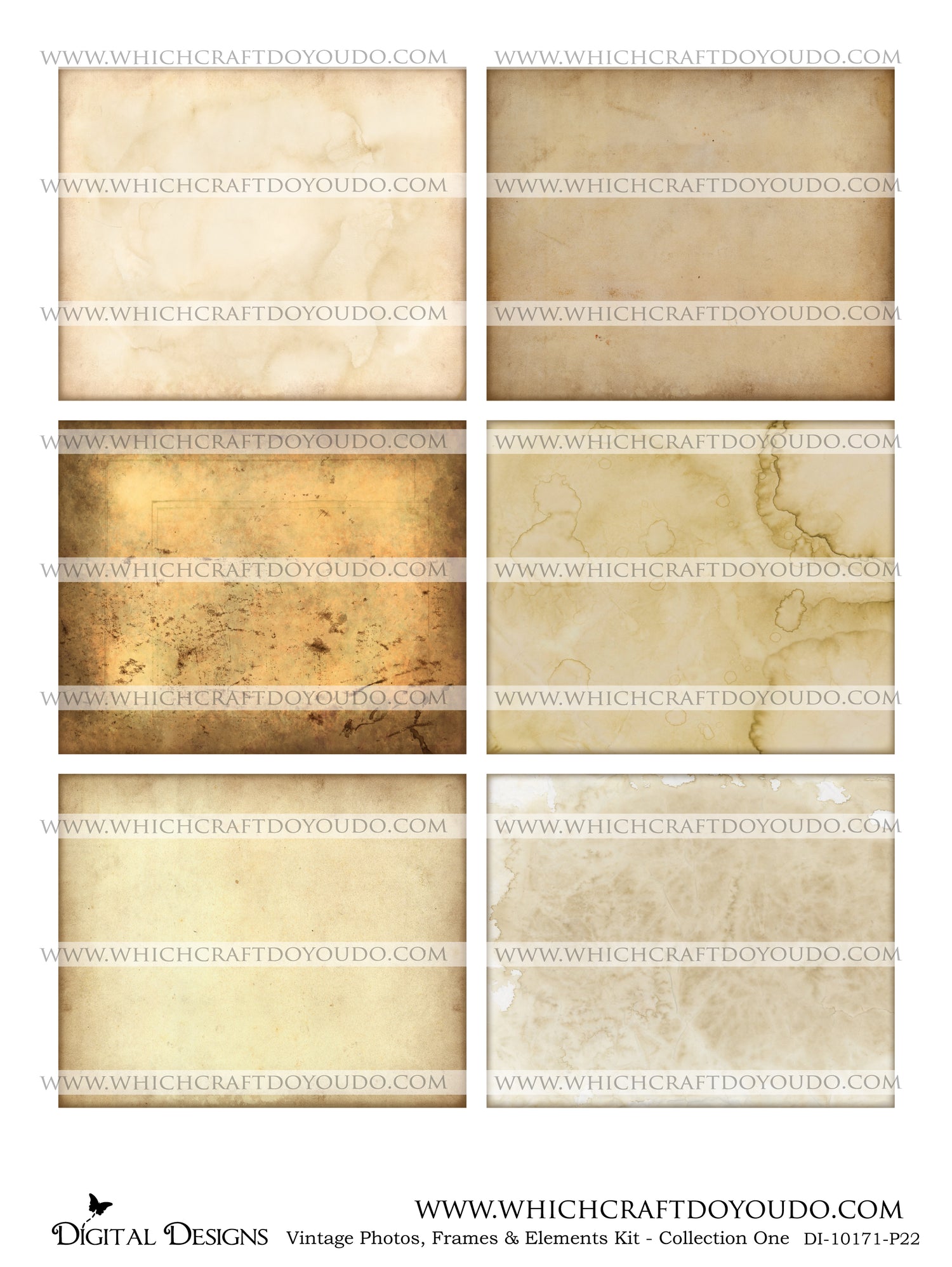 Vintage Photos, Frames & Elements Kit - Collection One - DI-10171 - Digital Download
