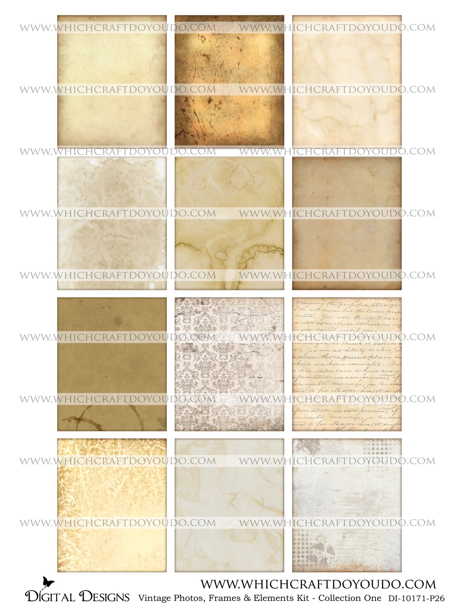 Vintage Photos, Frames & Elements Kit - Collection One - DI-10171 - Digital Download