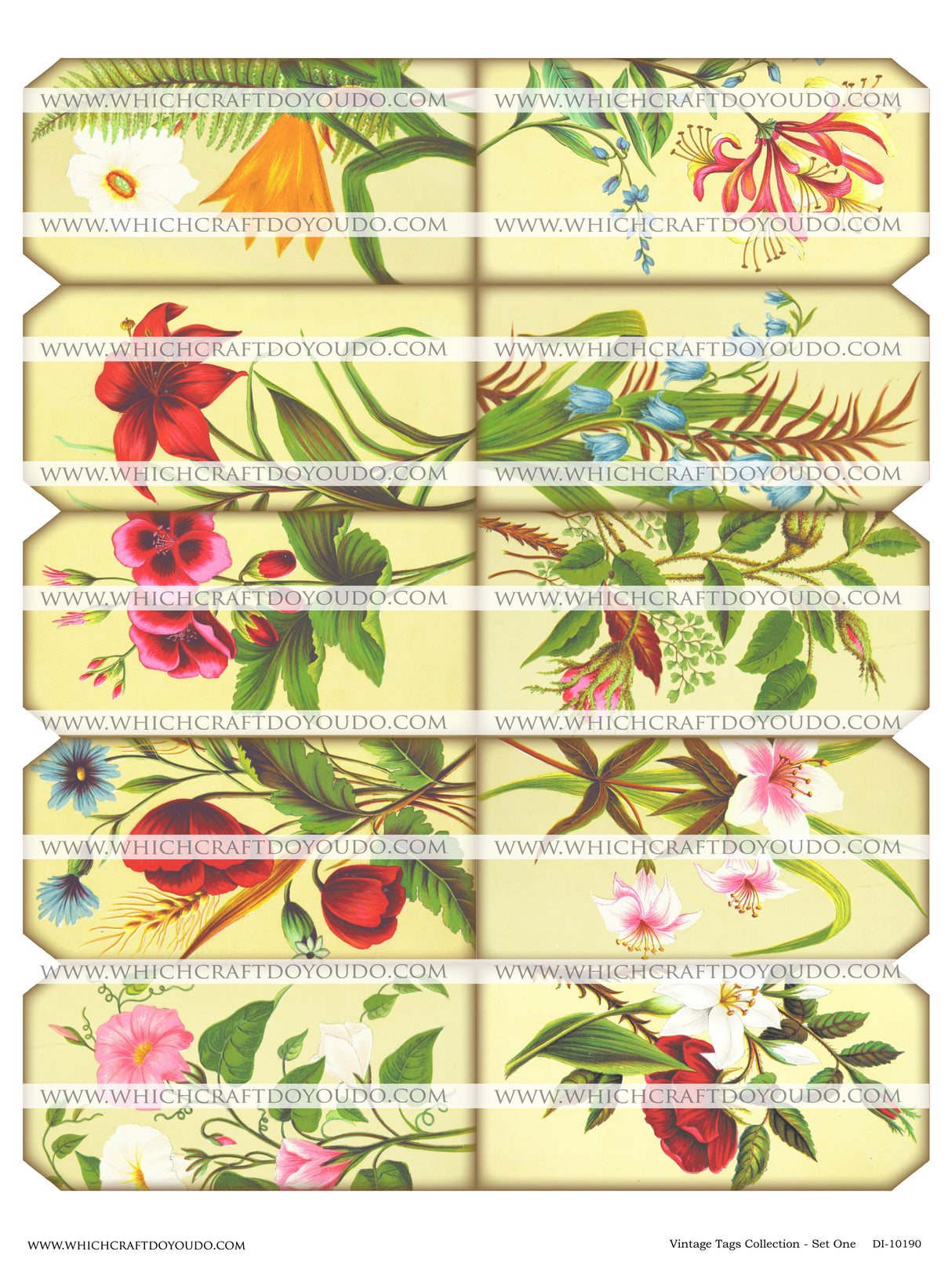 Vintage Tags Collection - Set One - DI-10190 - Digital Download