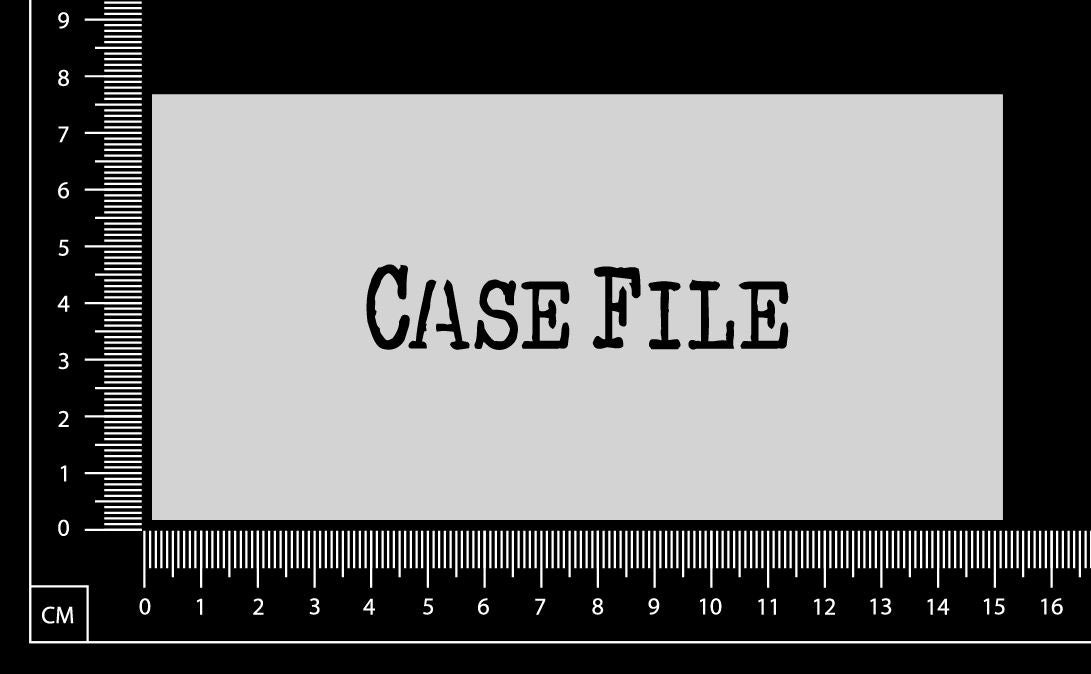 Vintage Word - Case File - Stencil - 75mm x 150mm
