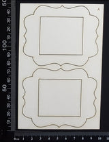 Vintage Frames Set - A - White Chipboard