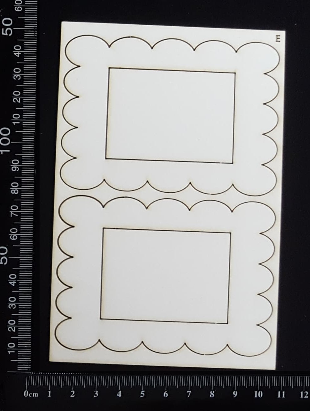 Vintage Frames Set - E - White Chipboard