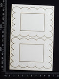 Vintage Frames Set - E - White Chipboard