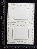 Vintage Frames Set - G - White Chipboard