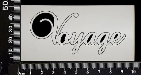 Elegant Word - Voyage - White Chipboard
