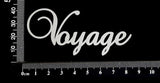 Elegant Word - Voyage - White Chipboard