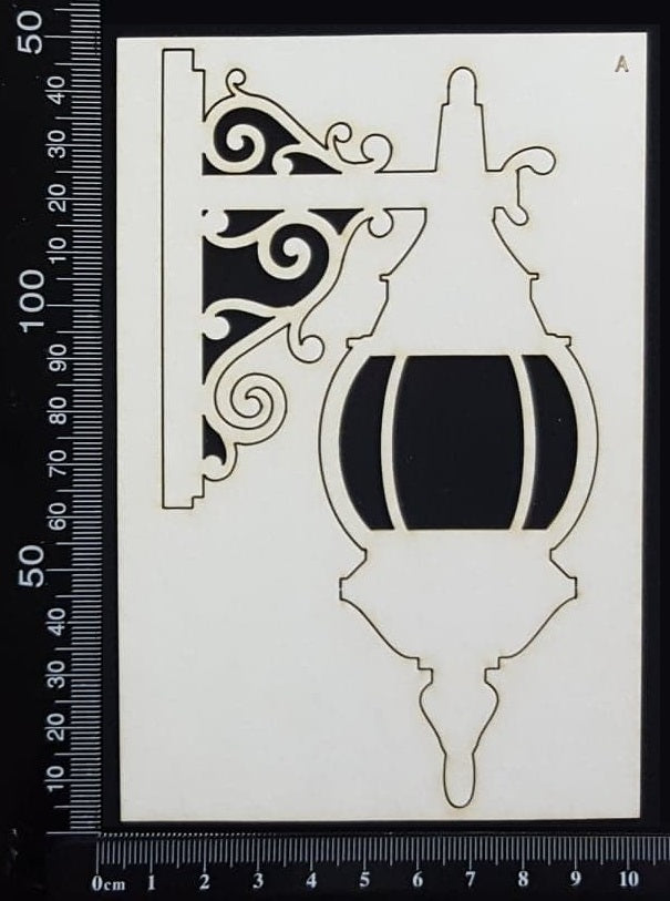 Wall Lamp - A - Large - White Chipboard