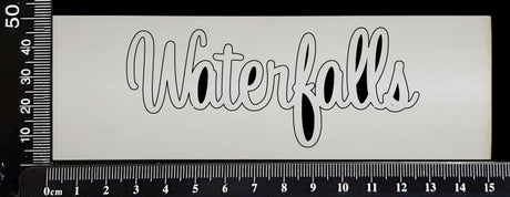 Sapphire Word - Waterfalls - White Chipboard