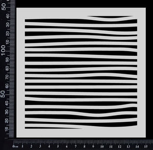 Wavy Lines - Stencil - 150mm x 150mm