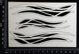 Wavy Lines - White Chipboard
