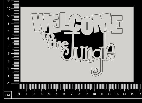 Welcome to the Jungle - White Chipboard
