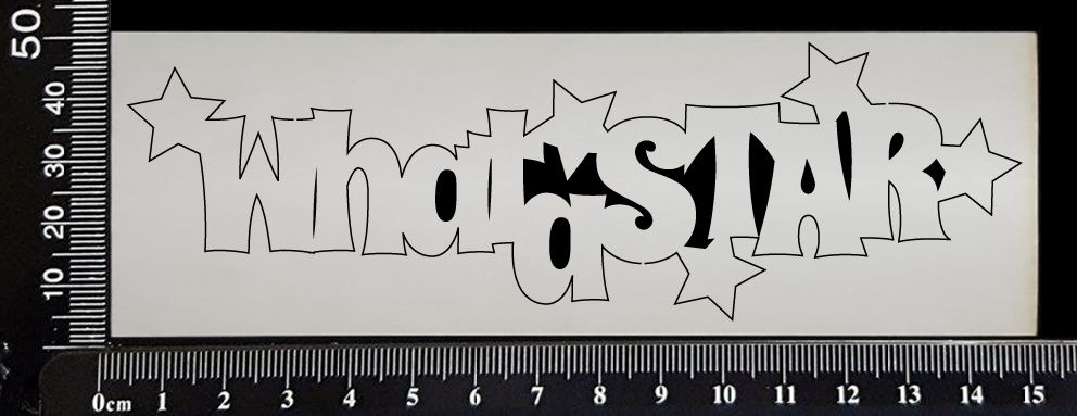 What a Star - White Chipboard