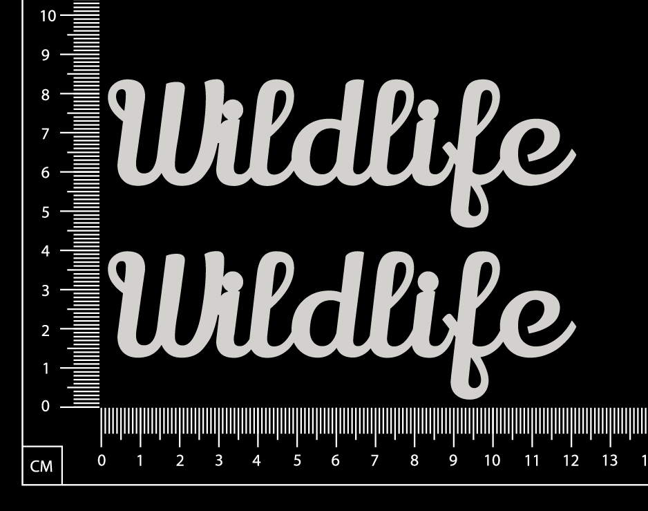 Wildlife - Set of 2 - White Chipboard