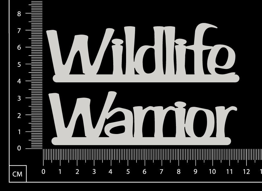 Wildlife Warrior - White Chipboard