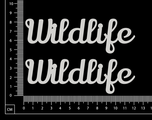 Wildlife - Set of 2 - White Chipboard