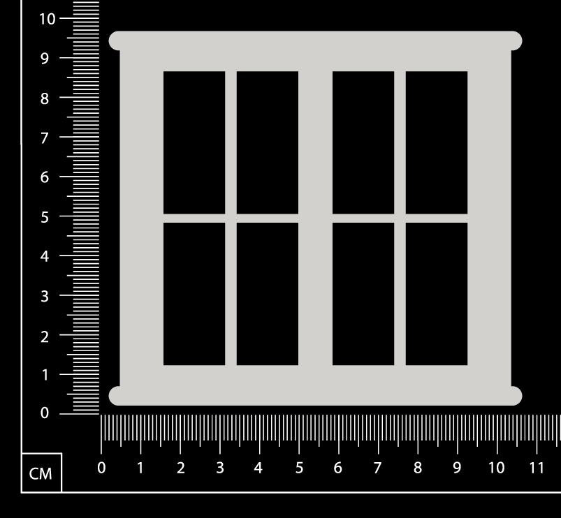 Window - AA - Large - White Chipboard