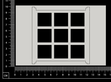 Window - FA - Large - White Chipboard