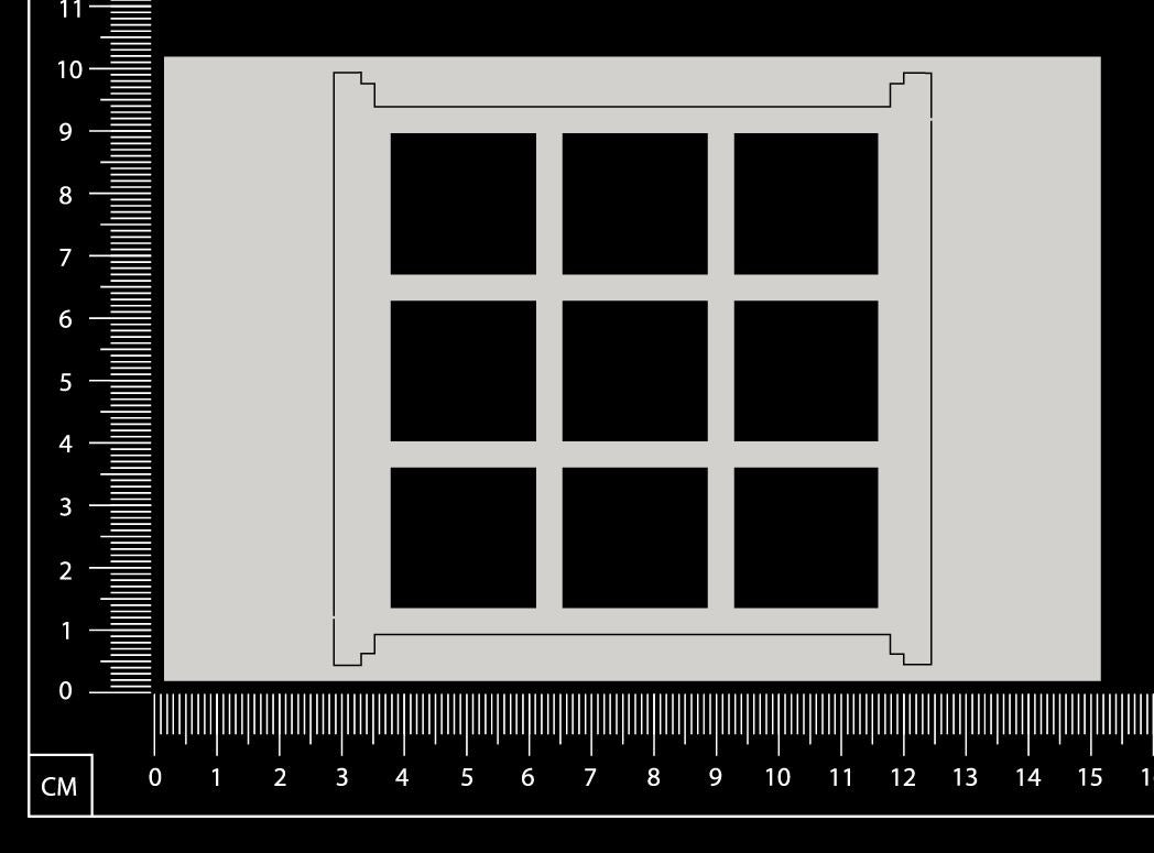 Window - FA - Large - White Chipboard