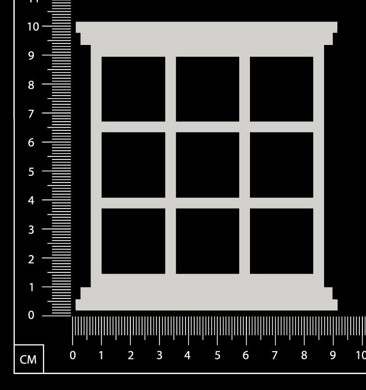 Window - GA - Large - White Chipboard