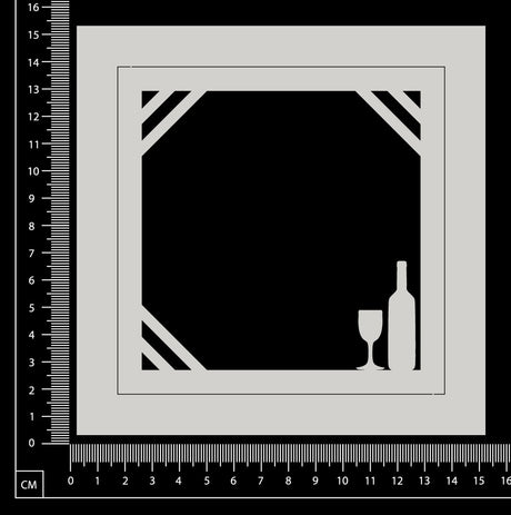 Wine Frame - White Chipboard