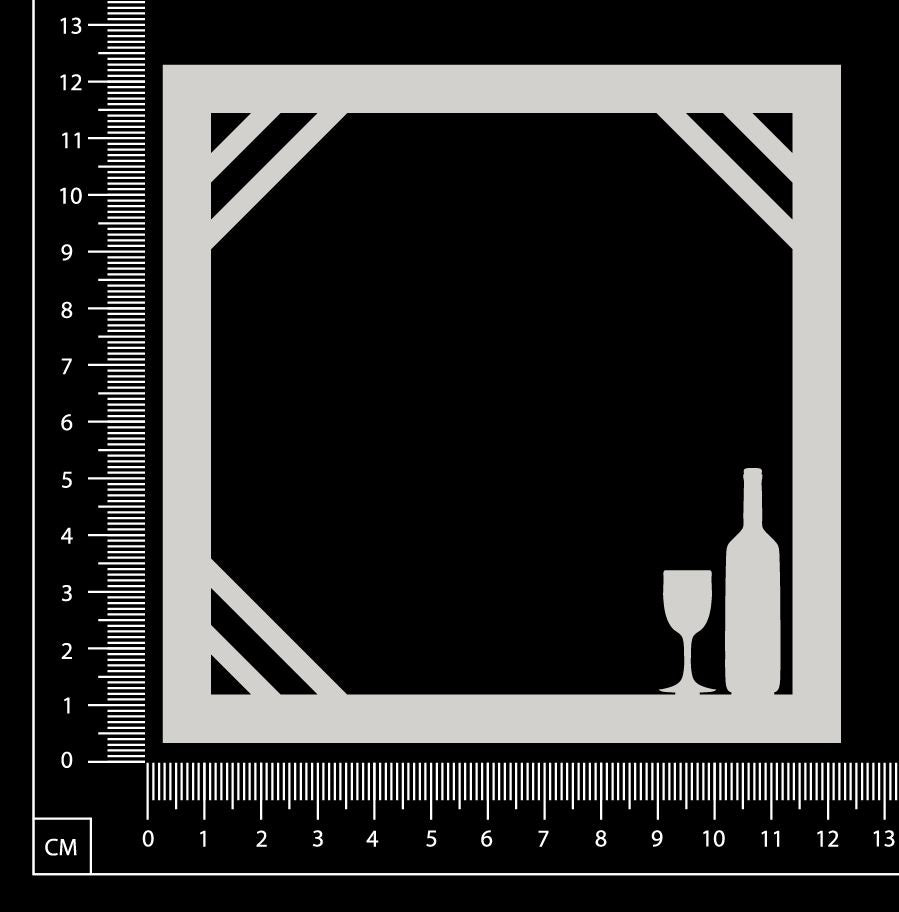 Wine Frame - White Chipboard