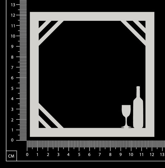 Wine Frame - White Chipboard