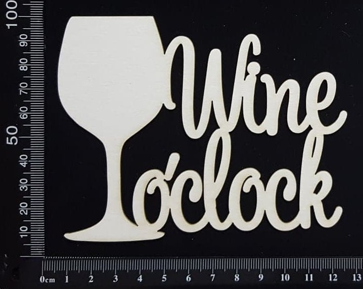 Wine o'clock - White Chipboard