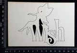 Fairy Title - Wish - A - White Chipboard