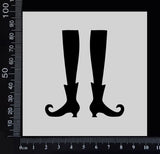Witch Legs - Stencil - 100mm x 100mm