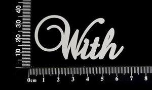 Elegant Word - With - White Chipboard
