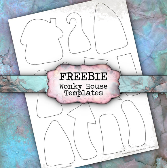 FREEBIE - Wonky House Templates - DI-10211 - Digital Download