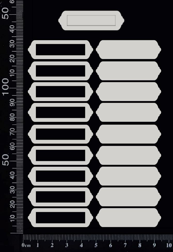 Word Plates - DA - White Chipboard