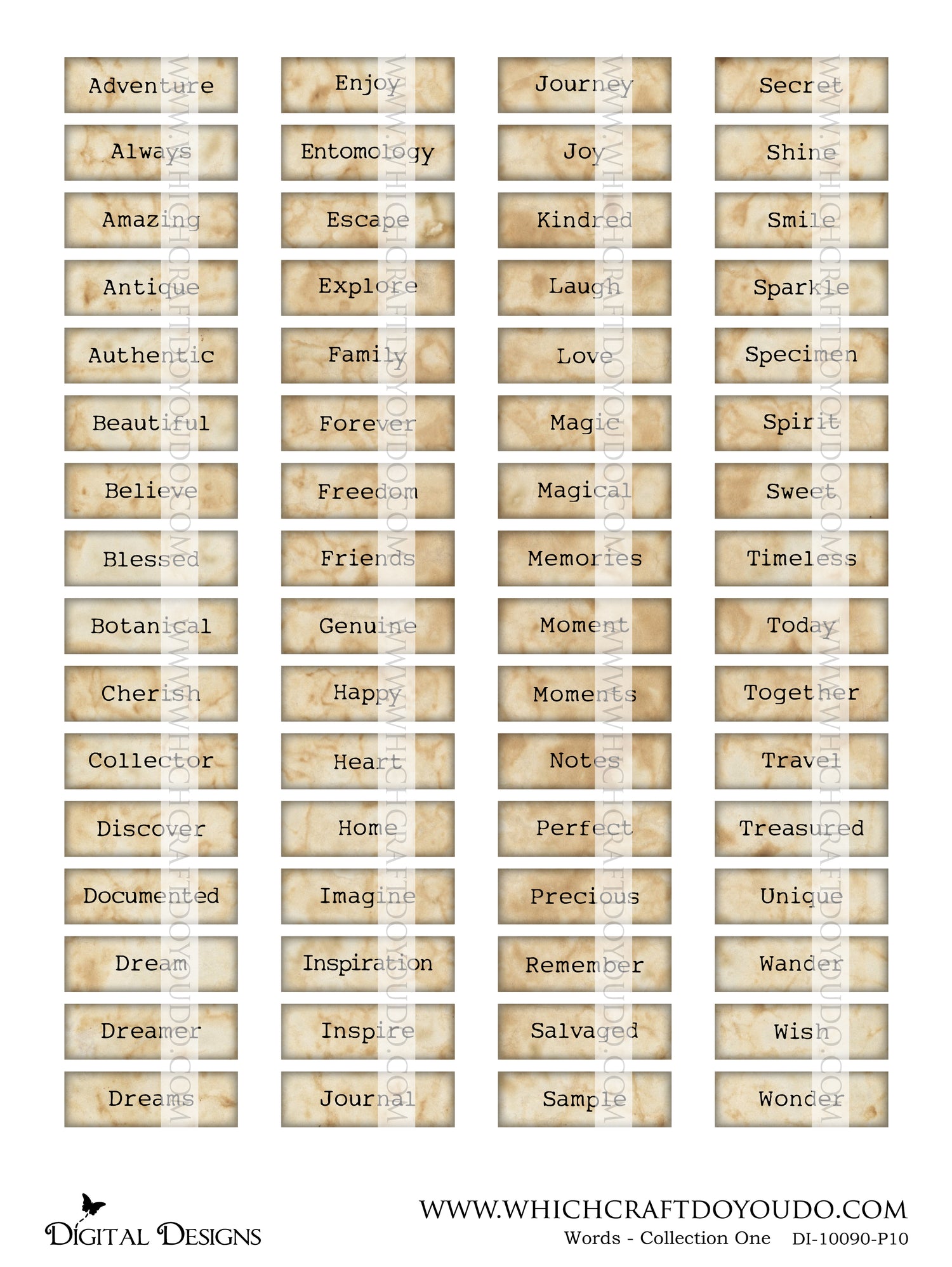 Words - Collection One - DI-10090 - Digital Download