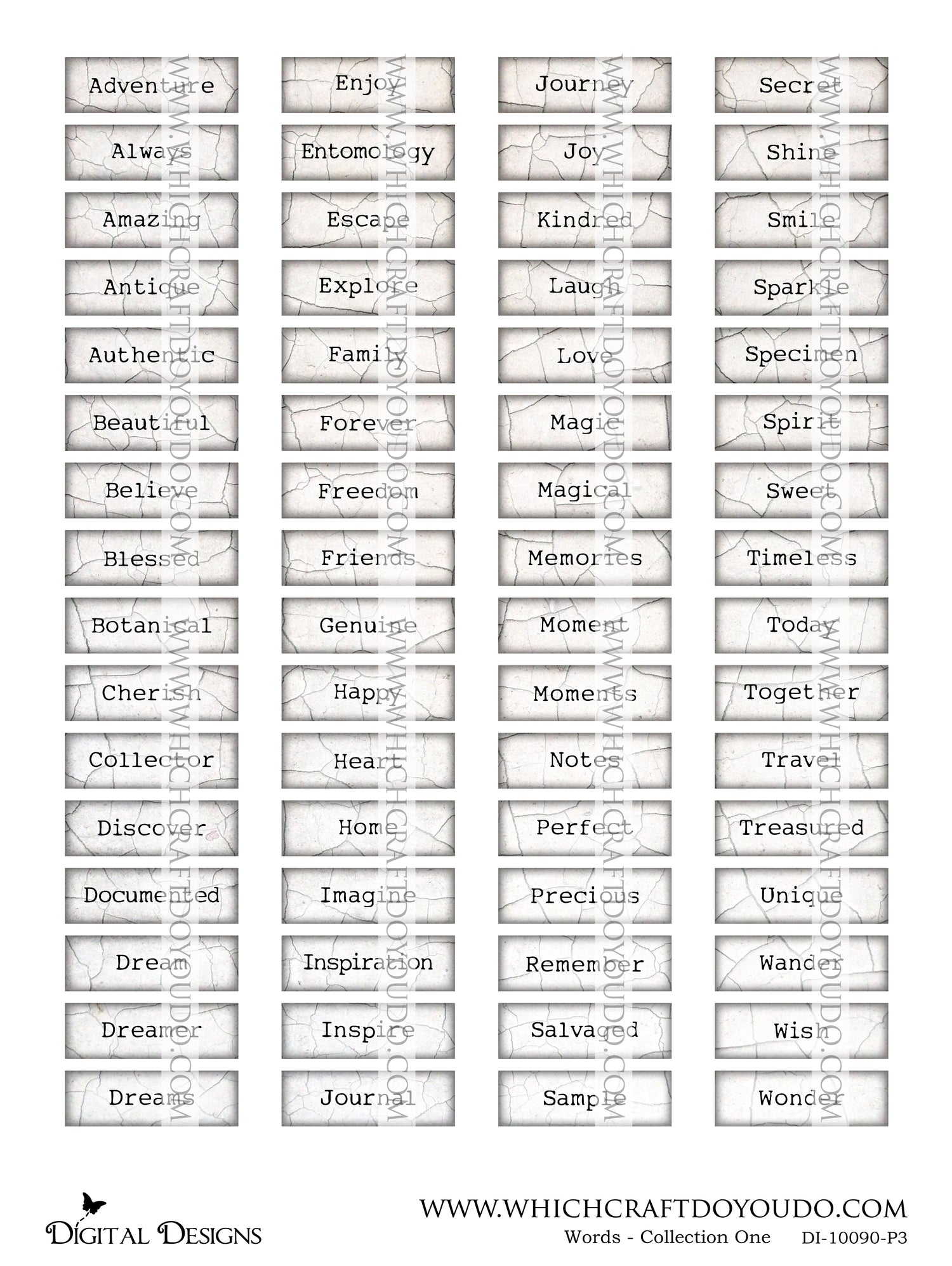 Words - Collection One - DI-10090 - Digital Download