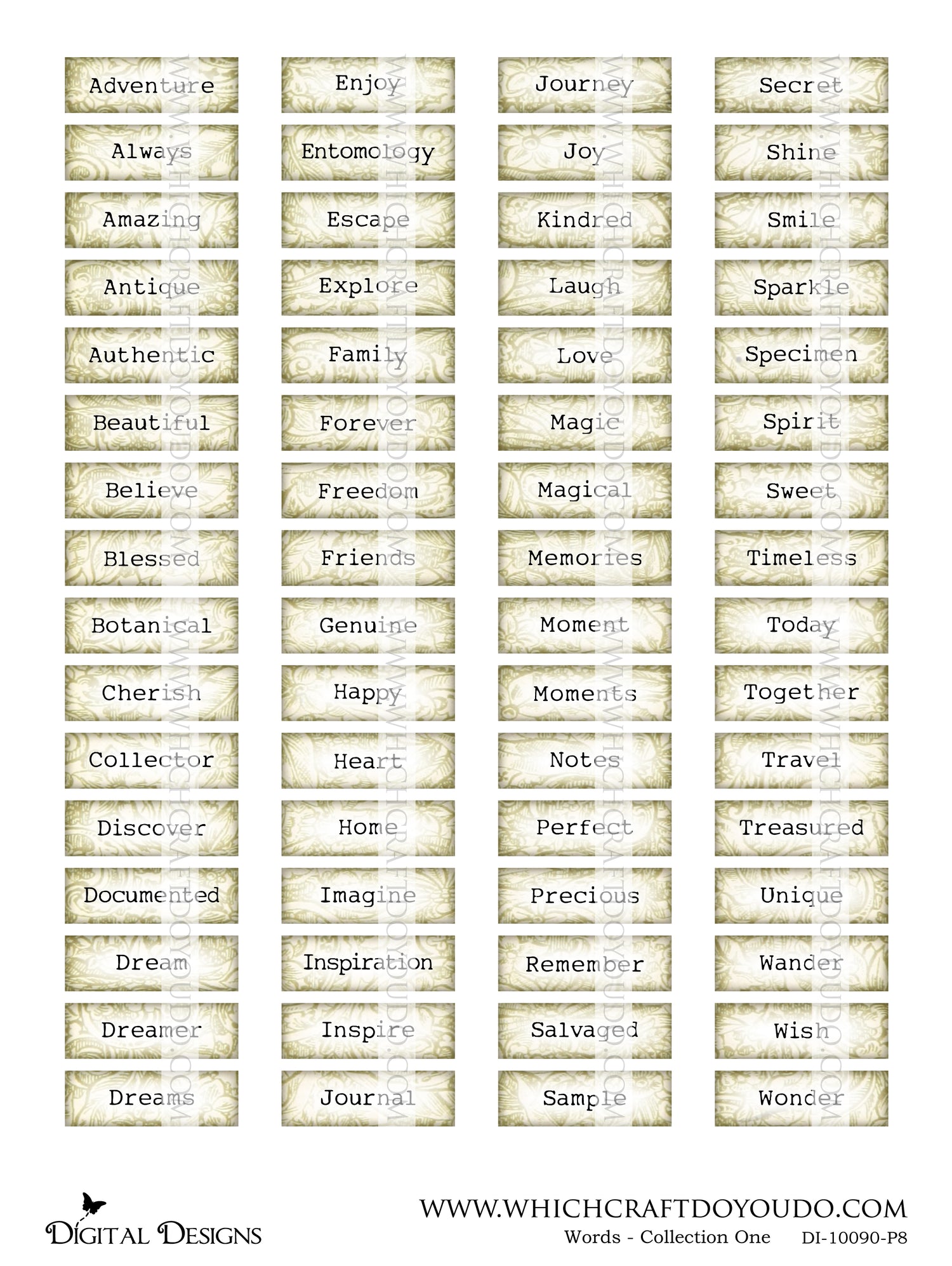 Words - Collection One - DI-10090 - Digital Download