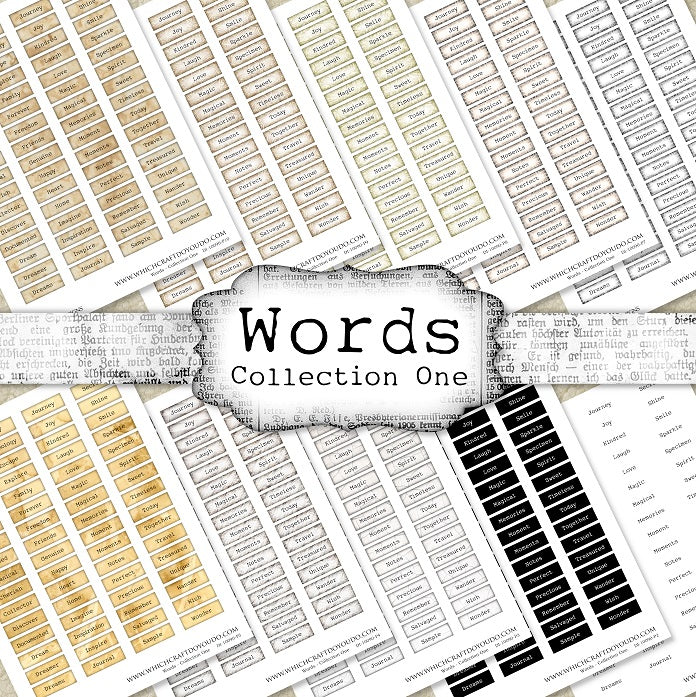 Words - Collection One - DI-10090 - Digital Download