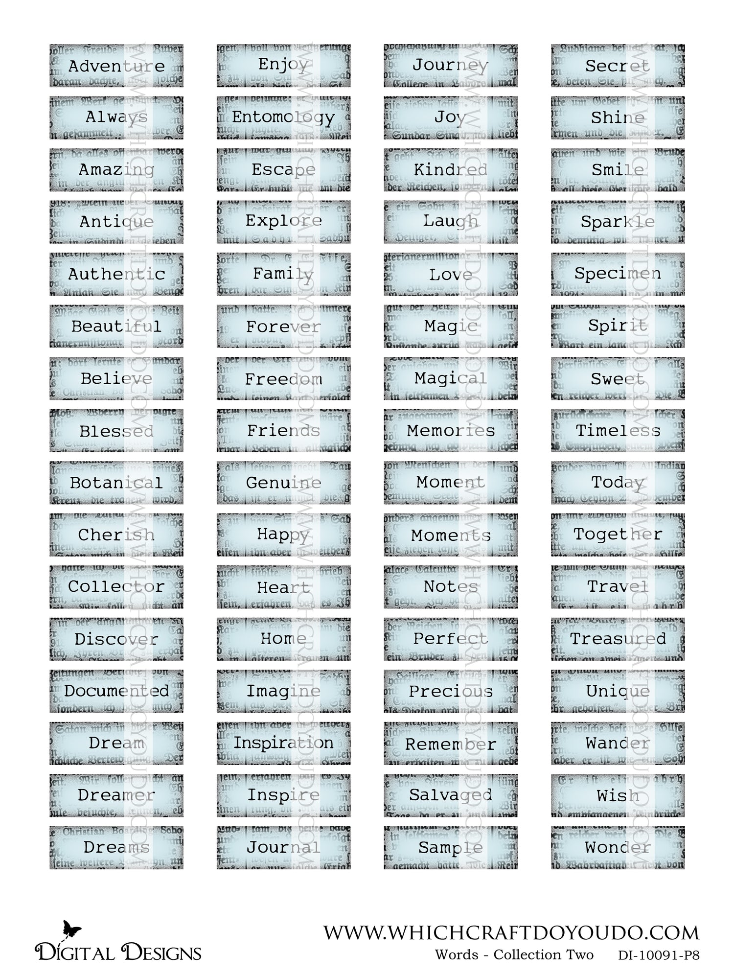 Words - Collection Two - DI-10091 - Digital Download