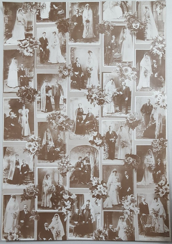 Vintage Wrapping Paper - Wedding Images