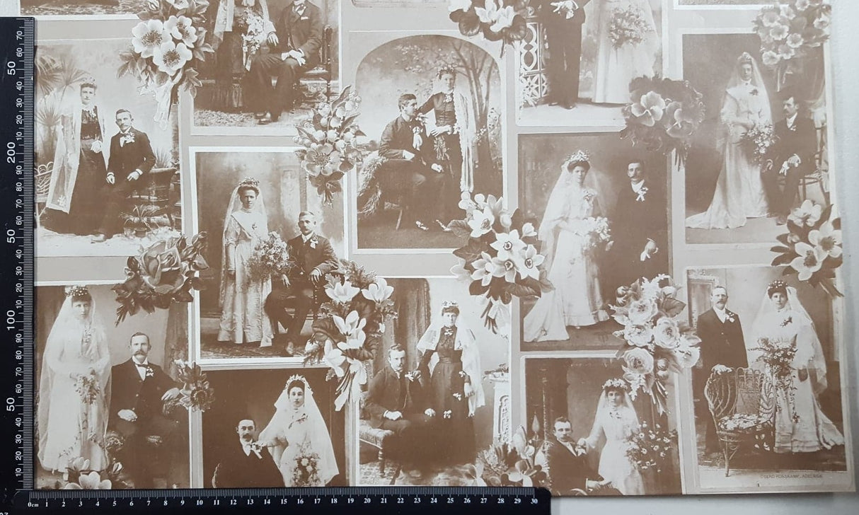 Vintage Wrapping Paper - Wedding Images
